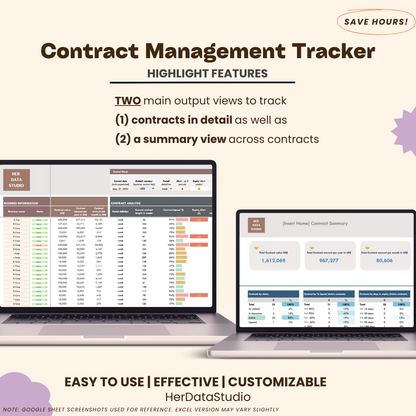 herdatastudio, her data studio, contract management, contract tracker, contract tracking template, contract analysis, deal management, b2b tracker, contract report, contract dashboard, contract tracker, manage contract better, business contract tracking, business contracts