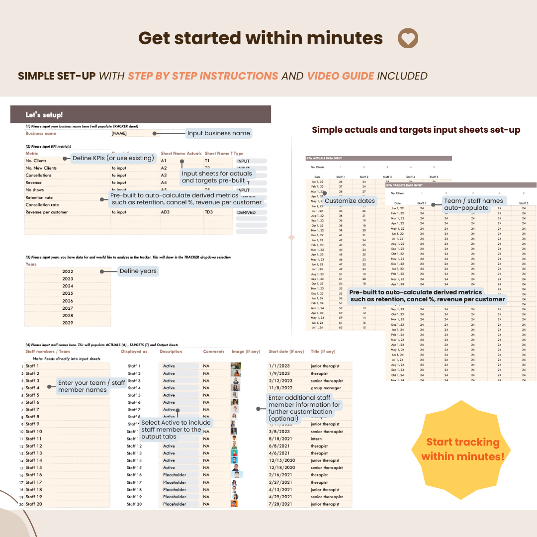 her data studio, herdatastudio, Staff Team Retention KPI Tracker, monthly, quarterly, annual report, performance targets, employee performance template, google sheets, staff goal tracker, staff performance, employee performance, group practice, customer service kpi, staff scorecard