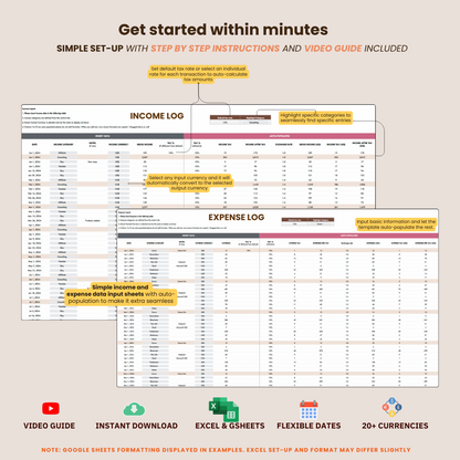 herdatastudio, her data studio, easy bookkeeping template excel google sheets, simple bookkeeping accounting, small business bookkeeping, beginner bookkeeping spreadsheet, bookkeeping report, income and expense tracker, profit analysis, dashboard, profit target tracker report