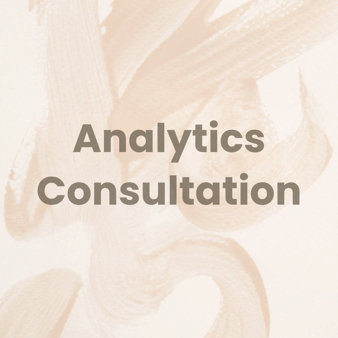 Analytics Consultation (Pre-order)