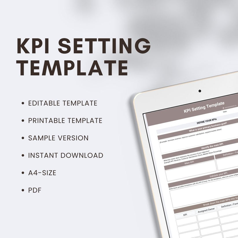 Defining your KPIs - Step by step template – HerDataStudio